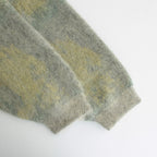 LANDSCAPE MOHAIR JACQUARD CARDIGAN #GRAY [YK23FW0574S]