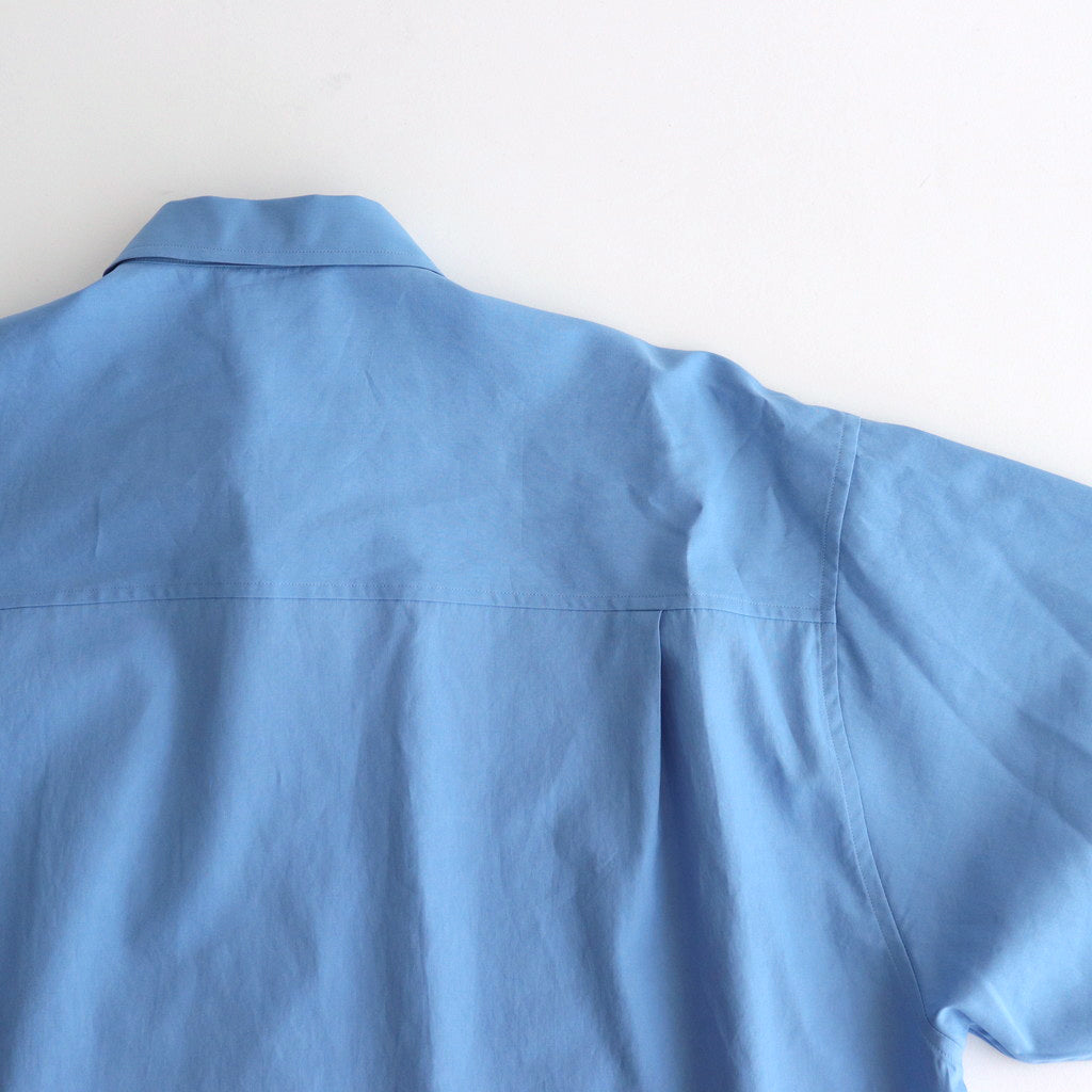 WASHED FINX TWILL BIG SHIRT #BLUE [A24AS02TN]