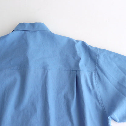 WASHED FINX TWILL BIG SHIRT #BLUE [A24AS02TN]