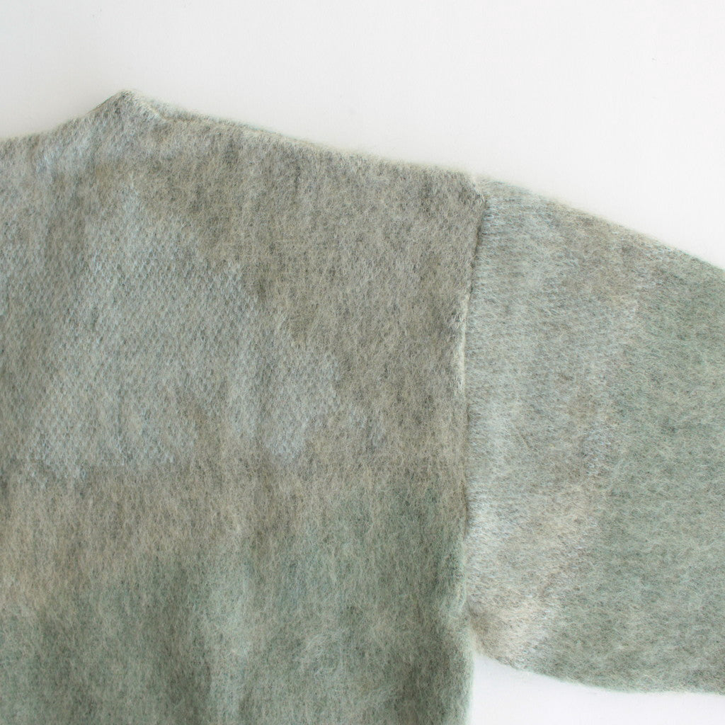LANDSCAPE MOHAIR JACQUARD CARDIGAN #GRAY [YK23FW0574S]