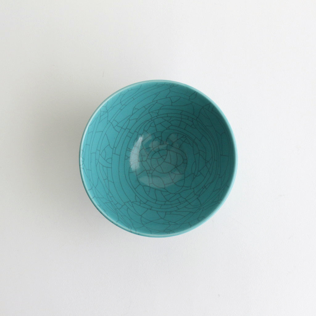 ボウル 中 貫入 #ターコイズ