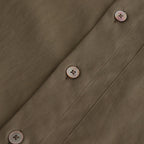 WASHED FINX TWILL BIG SHIRT #BROWN [A24AS02TN]