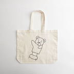 PRINT BAG - BEAR #natural [34902]