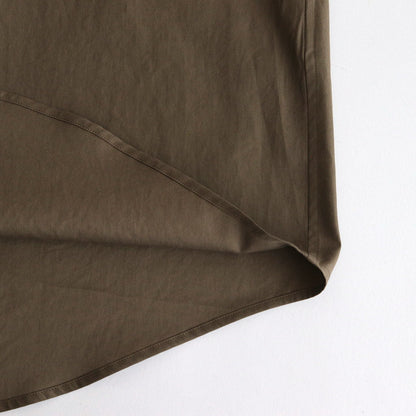 WASHED FINX TWILL BIG SHIRT #BROWN [A24AS02TN]