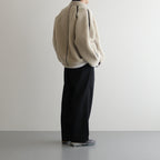 WOOL FUR FLIGHT JACKET #BEIGE [ST.629]