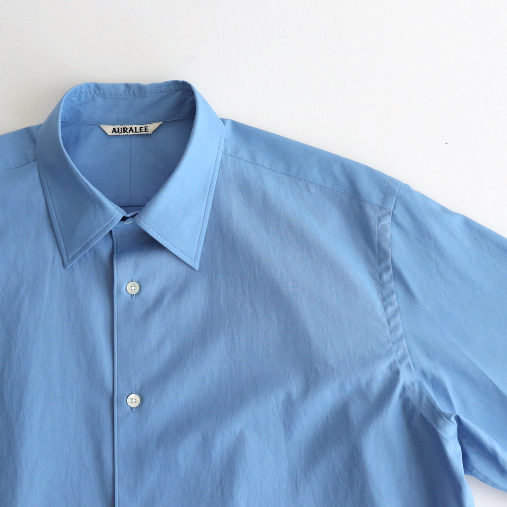 WASHED FINX TWILL SHIRT #BLUE [A24AS01TN]