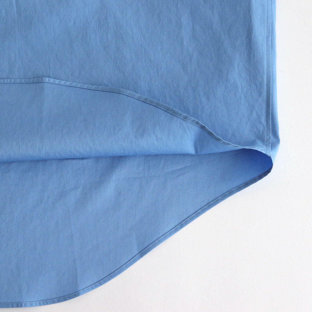 WASHED FINX TWILL SHIRT #BLUE [A24AS01TN]