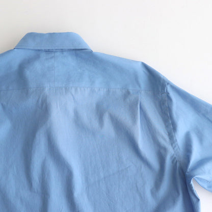 WASHED FINX TWILL SHIRT #BLUE [A24AS01TN]