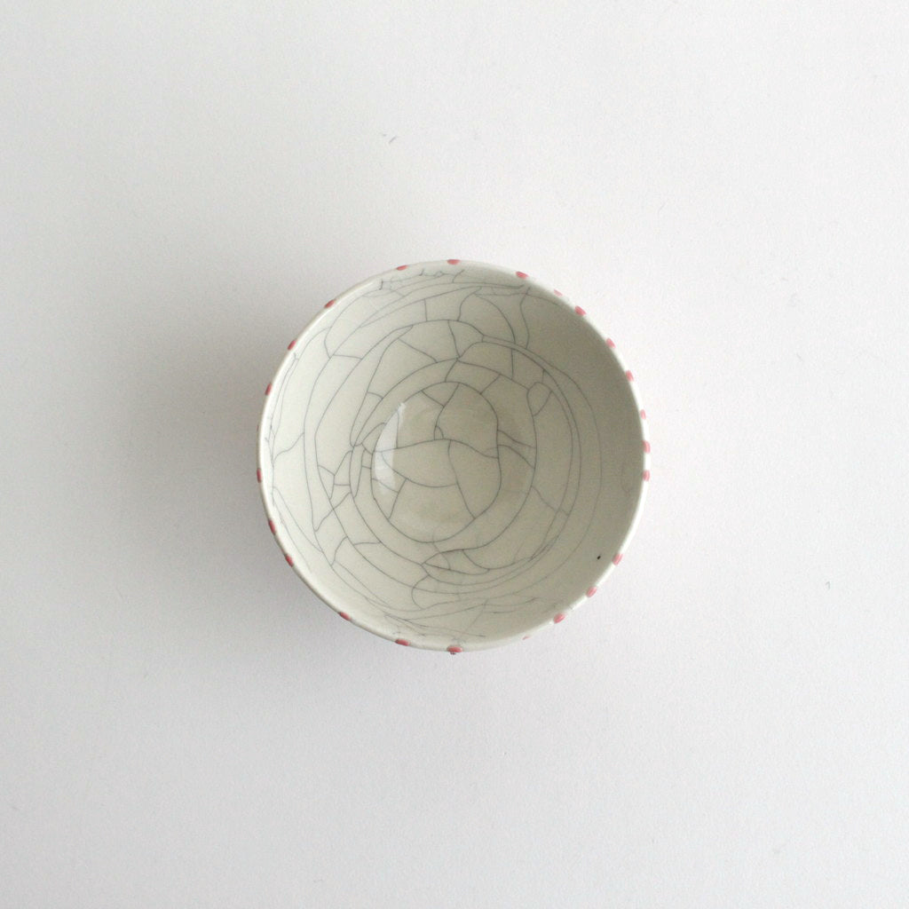 ボウル 小 貫入 #コーラル流し