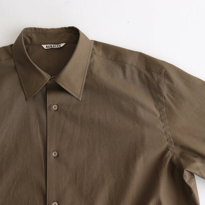 WASHED FINX TWILL SHIRT #BROWN [A24AS01TN]