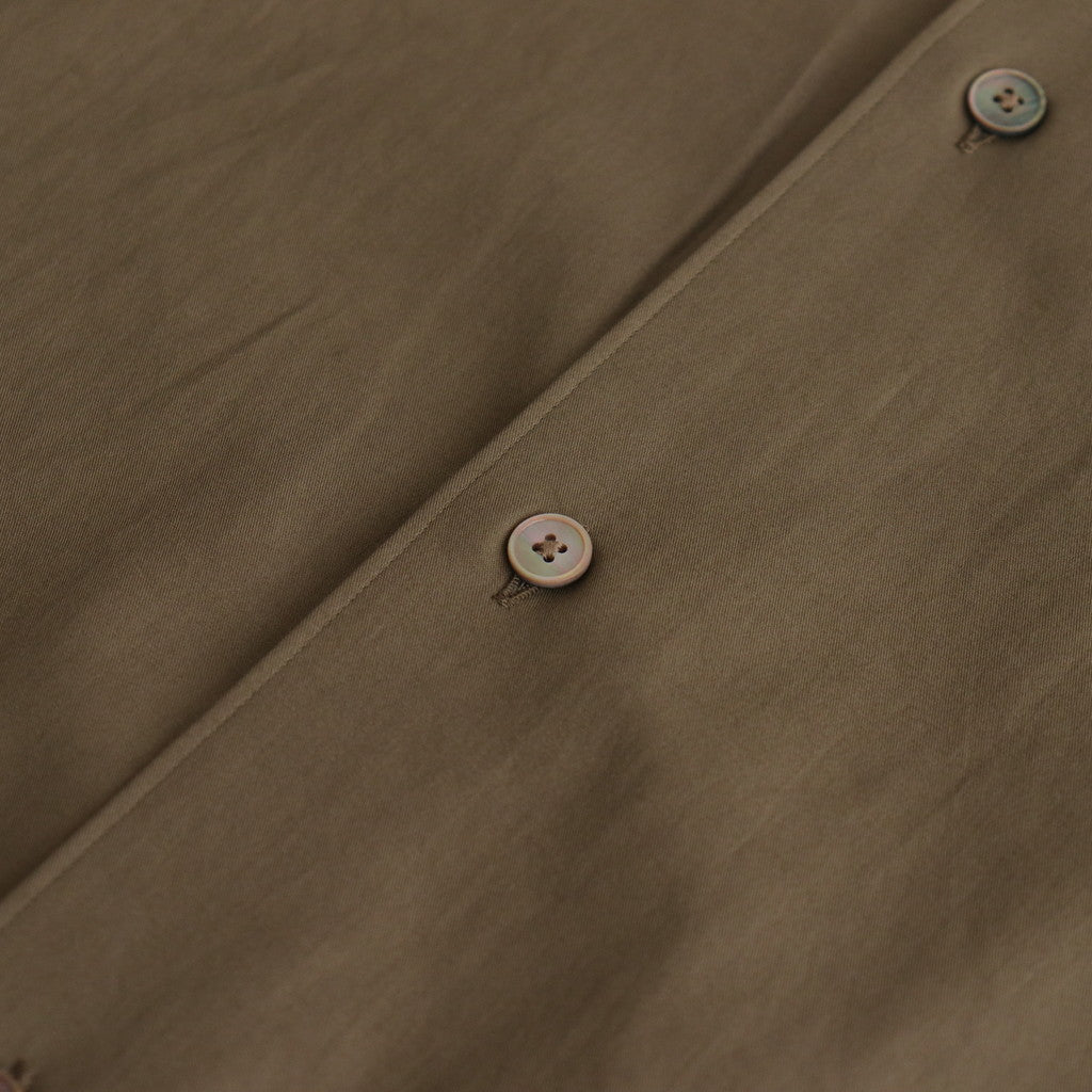 WASHED FINX TWILL SHIRT #BROWN [A24AS01TN]