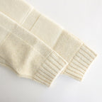 UNEVEN CREWNECK SWEATER #ECRU [YK23FW0596S]