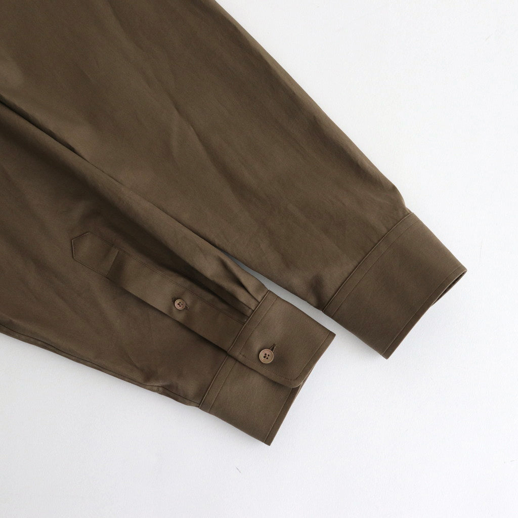 WASHED FINX TWILL SHIRT #BROWN [A24AS01TN]