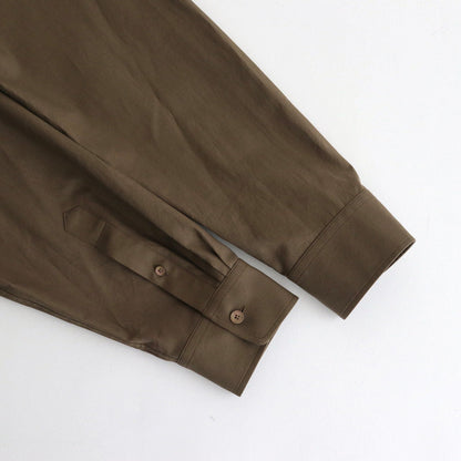 WASHED FINX TWILL SHIRT #BROWN [A24AS01TN]