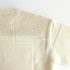 UNEVEN CREWNECK SWEATER #ECRU [YK23FW0596S]