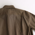 WASHED FINX TWILL SHIRT #BROWN [A24AS01TN]