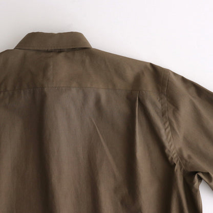 WASHED FINX TWILL SHIRT #BROWN [A24AS01TN]