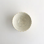 ボウル 小 貫入 #イエロー流し