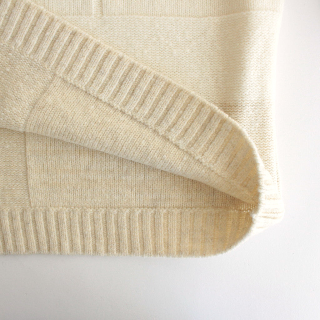 UNEVEN CREWNECK SWEATER #ECRU [YK23FW0596S]