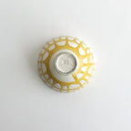 ボウル 小 貫入 #イエロー流し