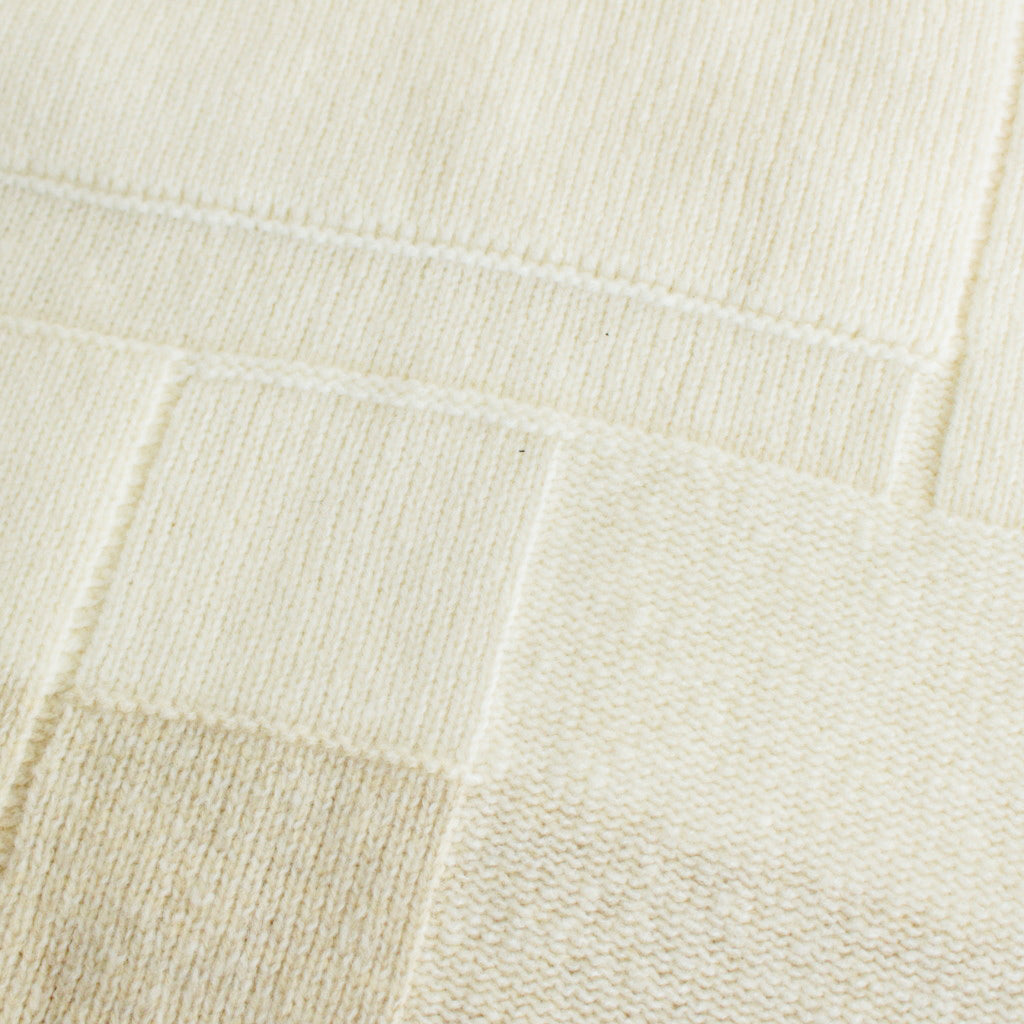 UNEVEN CREWNECK SWEATER #ECRU [YK23FW0596S]