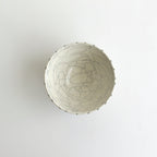 ボウル 小 貫入 #グレー流し