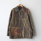 JACQUARD ZIP BLOUSON #BROWN [YK23FW0525B]