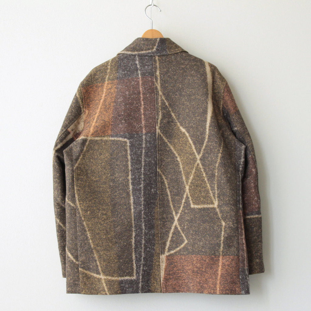 JACQUARD ZIP BLOUSON #BROWN [YK23FW0525B]