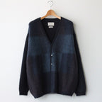 SQUARE PANNEL MOHAIR CARDIGAN #DARK NAVY [YK23FW0590S]