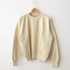 ELASTIC HIGH GAUGE SWEAT P/O #LIGHT BEIGE [A24SP02NU]