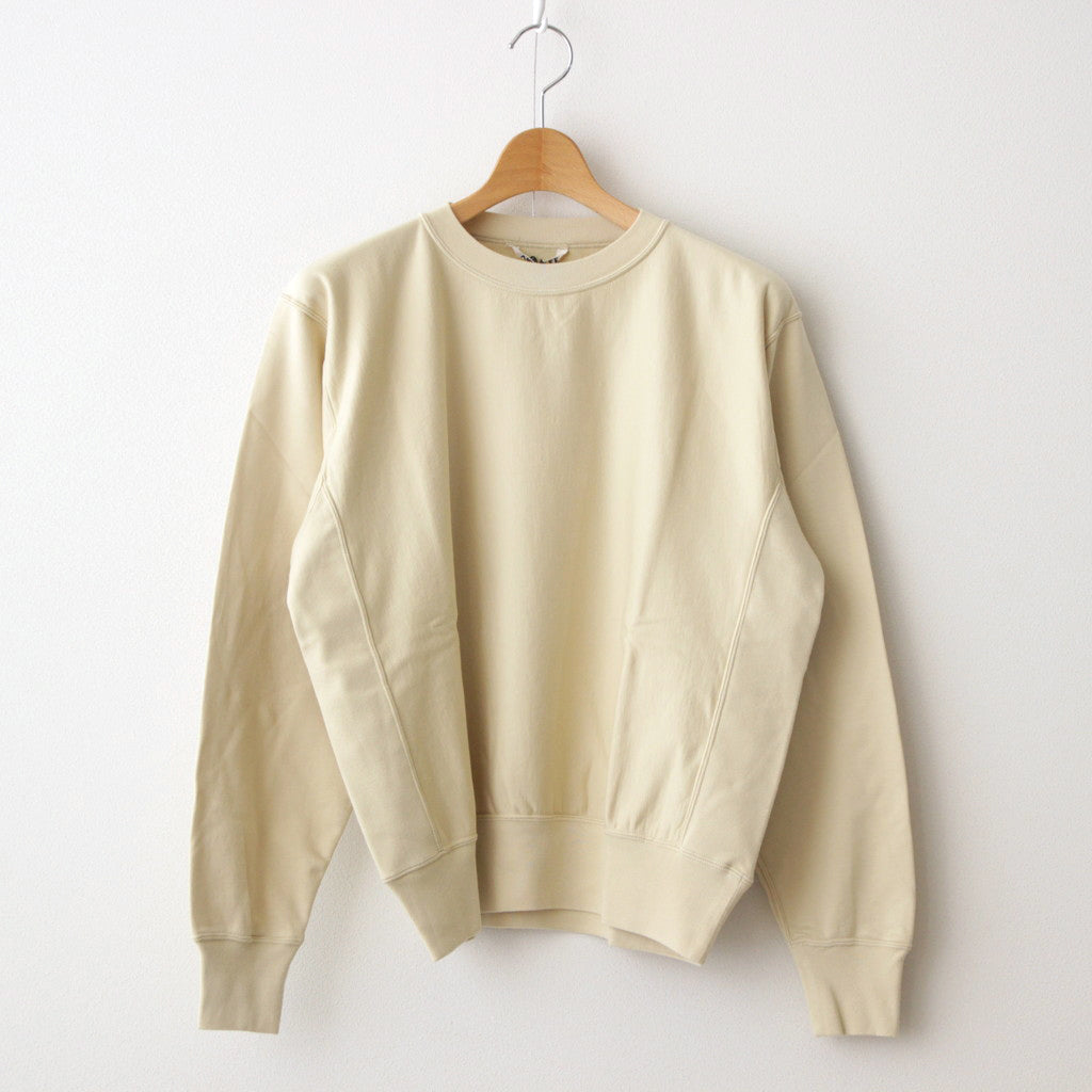 ELASTIC HIGH GAUGE SWEAT P/O #LIGHT BEIGE [A24SP02NU]