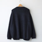 SQUARE PANNEL MOHAIR CARDIGAN #DARK NAVY [YK23FW0590S]