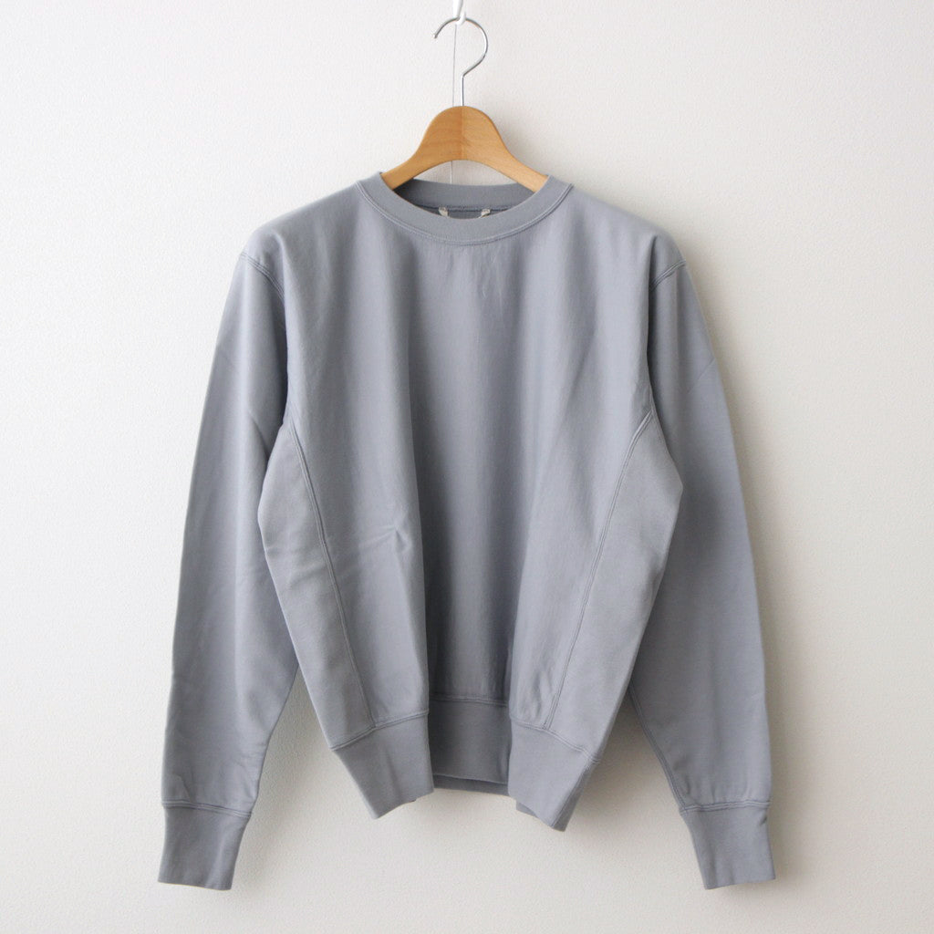 ELASTIC HIGH GAUGE SWEAT P/O #BLUE GRAY [A24SP02NU]