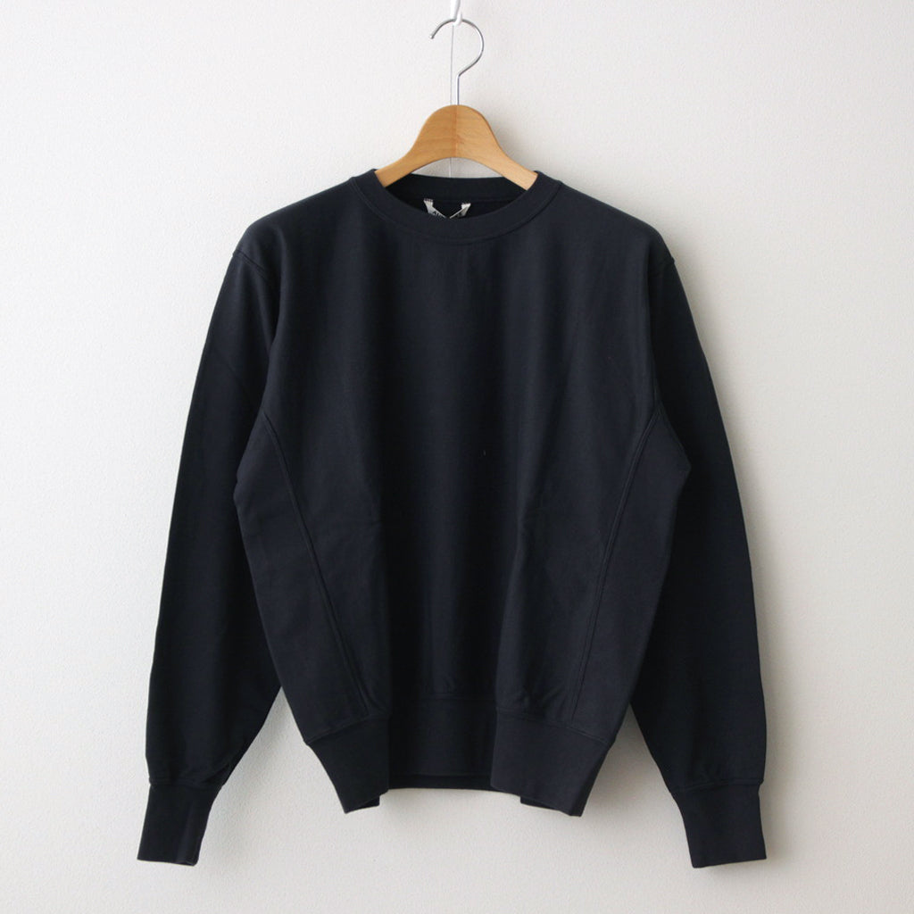 ELASTIC HIGH GAUGE SWEAT P/O #INK BLACK [A24SP02NU]