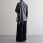 Solotex Twill S/S Oversized Box Shirt #C.GRAY [GM241-50291B]