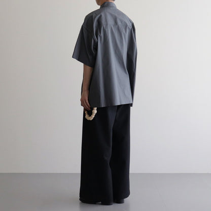 Solotex Twill S/S Oversized Box Shirt #C.GRAY [GM241-50291B]