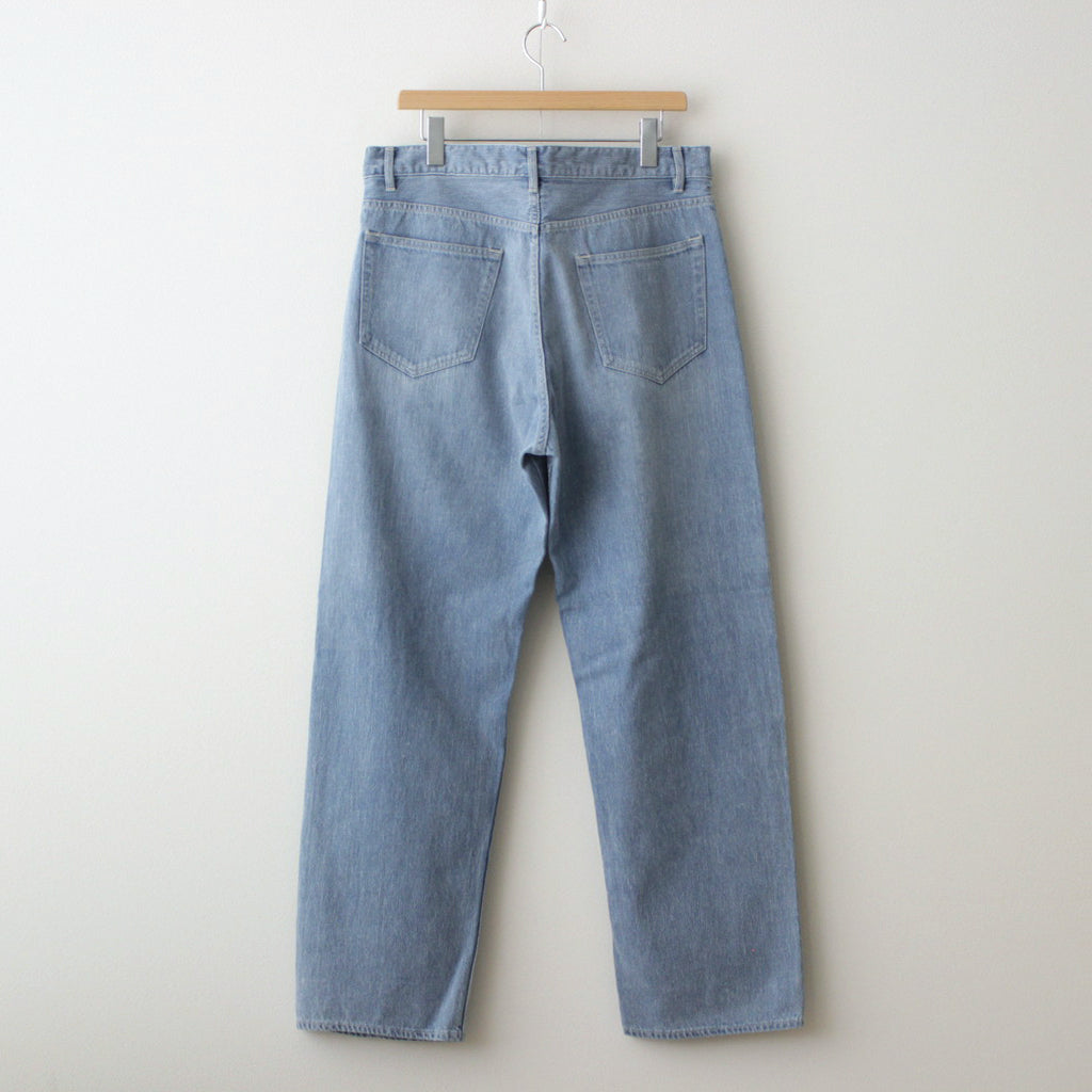SELVEDGE FADED LIGHT DENIM WIDE PANTS #LIGHT INDIGO [A24SP07DE]