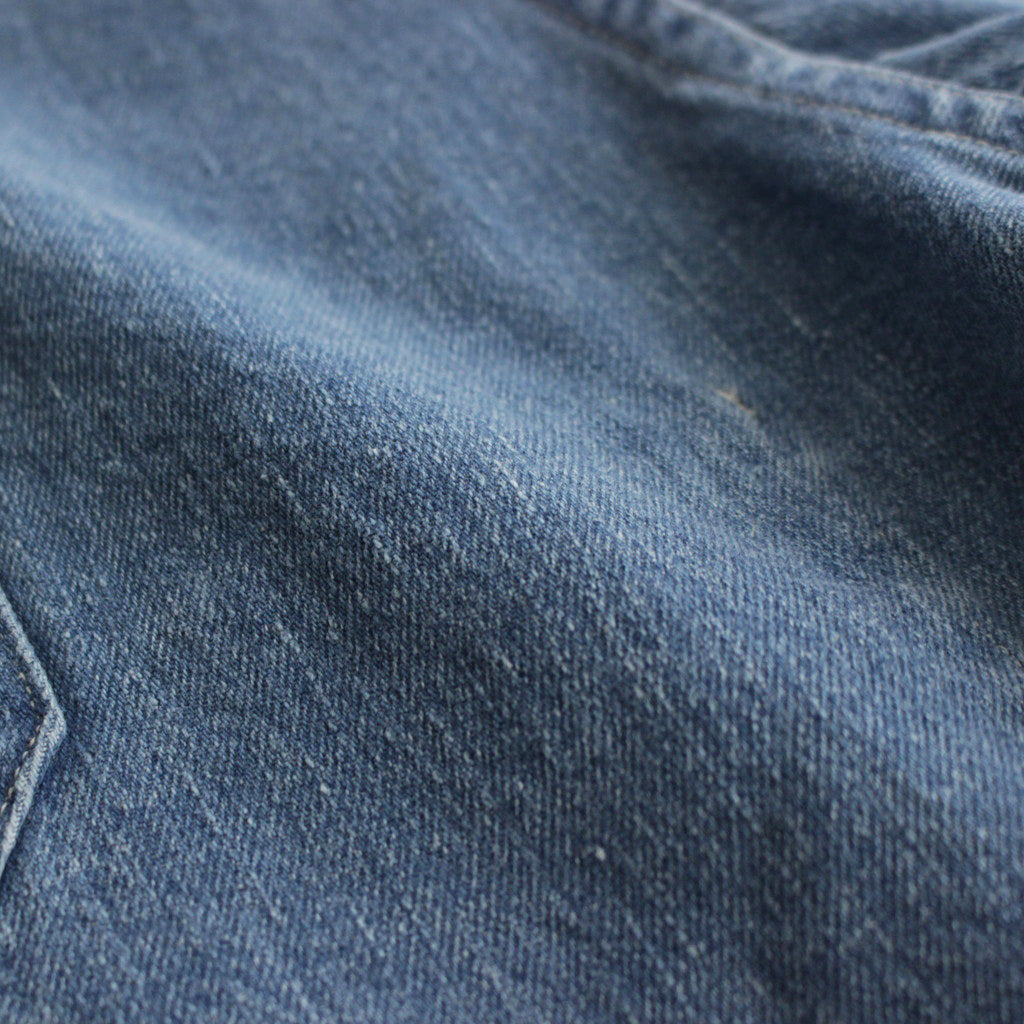 SELVEDGE FADED LIGHT DENIM P/O SHIRT #LIGHT INDIGO [A24SS02DE]