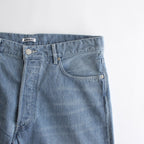 SELVEDGE FADED LIGHT DENIM WIDE PANTS #LIGHT INDIGO [A24SP07DE]