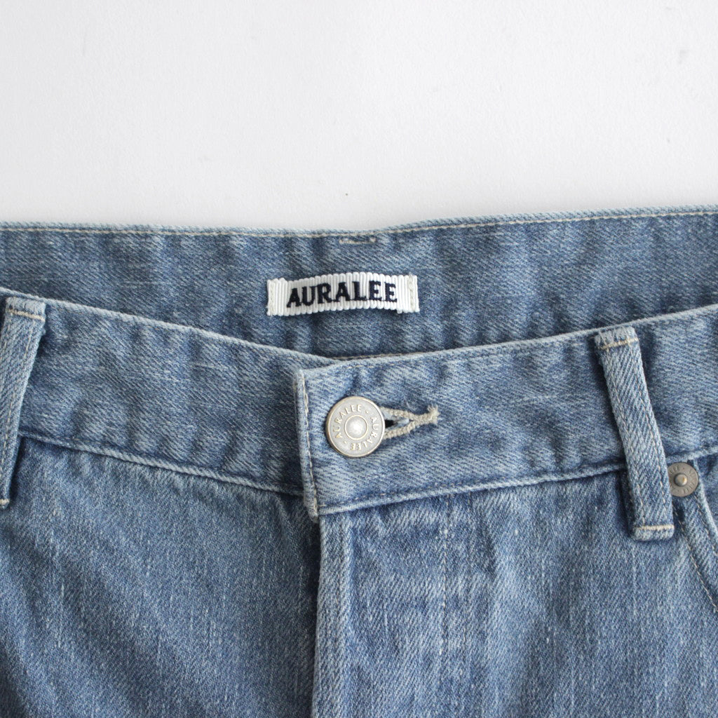 SELVEDGE FADED LIGHT DENIM WIDE PANTS #LIGHT INDIGO [A24SP07DE]