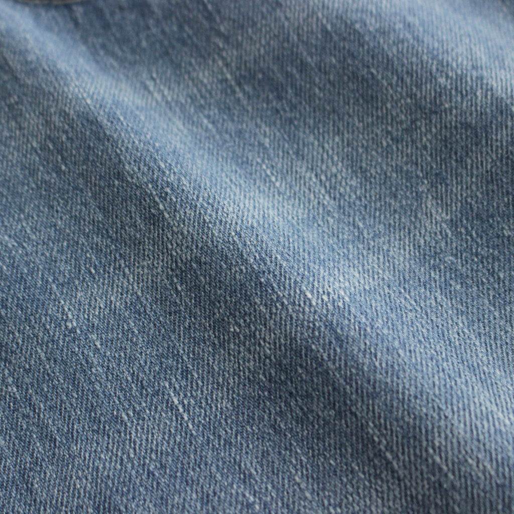 SELVEDGE FADED LIGHT DENIM WIDE PANTS #LIGHT INDIGO [A24SP07DE]