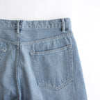 SELVEDGE FADED LIGHT DENIM WIDE PANTS #LIGHT INDIGO [A24SP07DE]