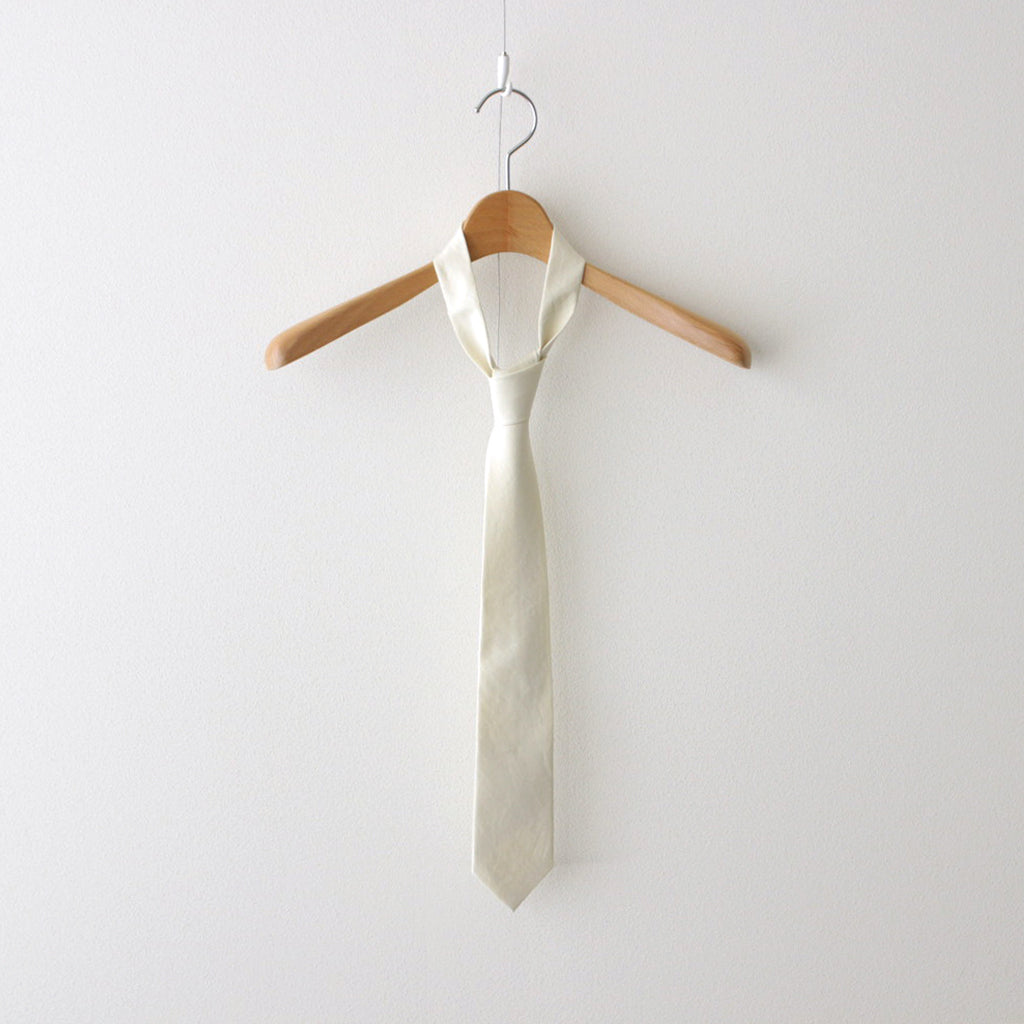 WASHED FINX TWILL TIE #LIGHT YELLOW [A24ST07TN]