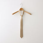 WASHED FINX TWILL TIE #LIGHT BROWN [A24ST07TN]