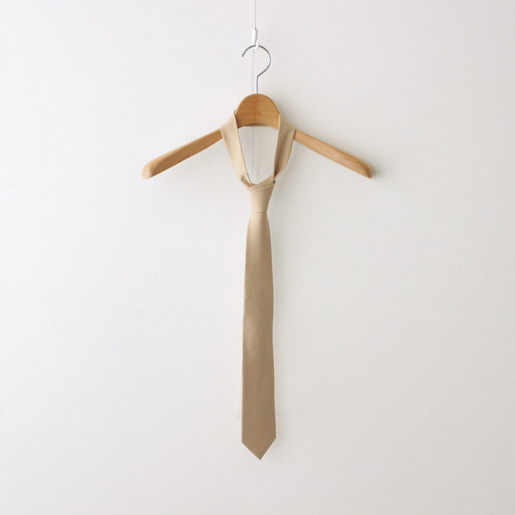 WASHED FINX TWILL TIE #LIGHT BROWN [A24ST07TN]