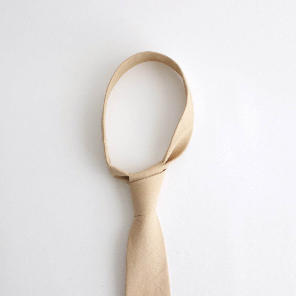 WASHED FINX TWILL TIE #LIGHT BROWN [A24ST07TN]