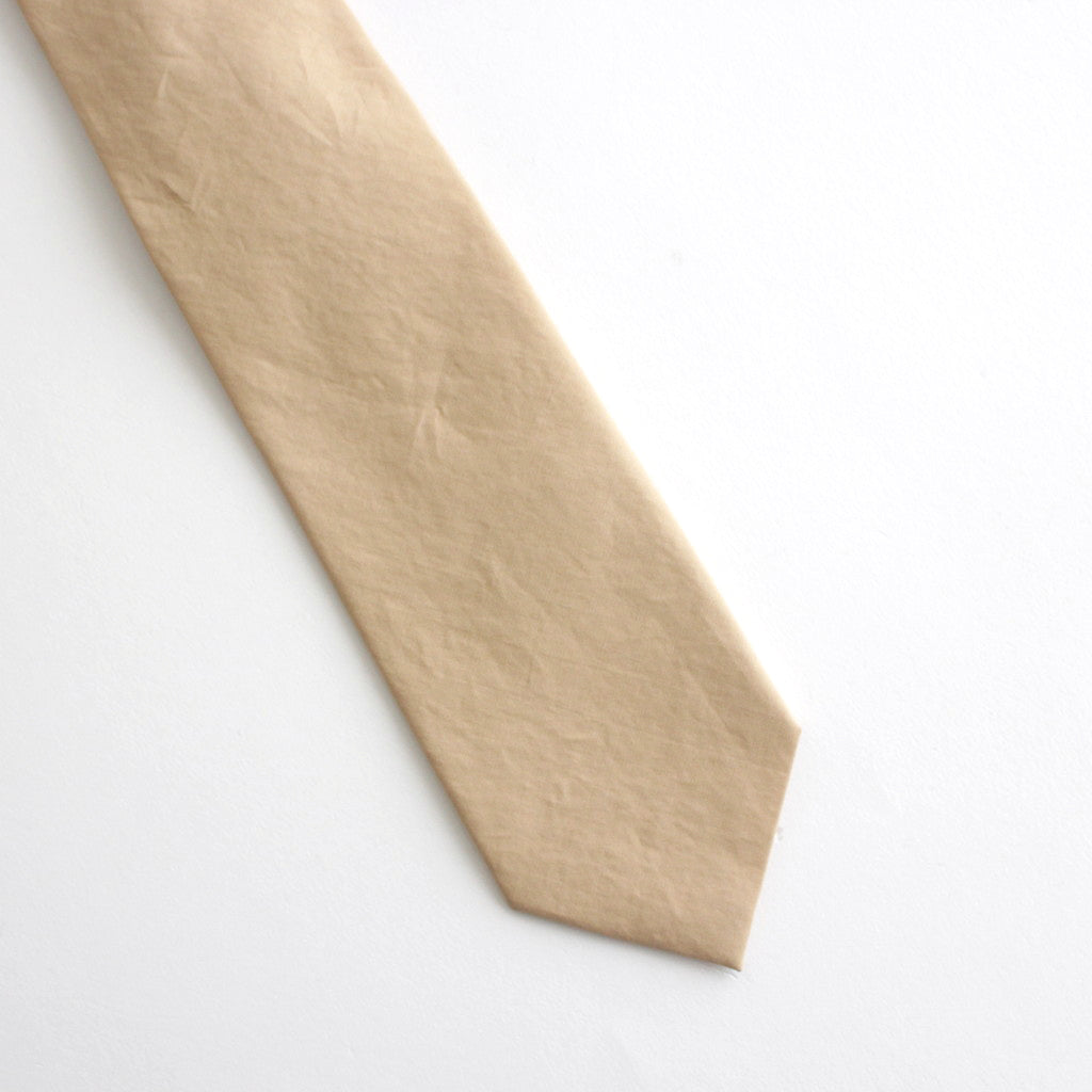WASHED FINX TWILL TIE #LIGHT BROWN [A24ST07TN]