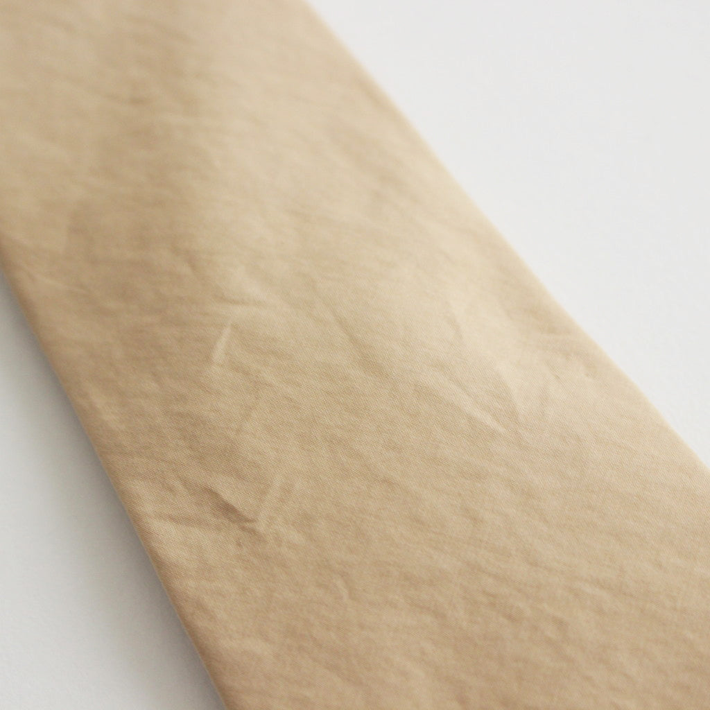 WASHED FINX TWILL TIE #LIGHT BROWN [A24ST07TN]