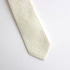WASHED FINX TWILL TIE #LIGHT YELLOW [A24ST07TN]