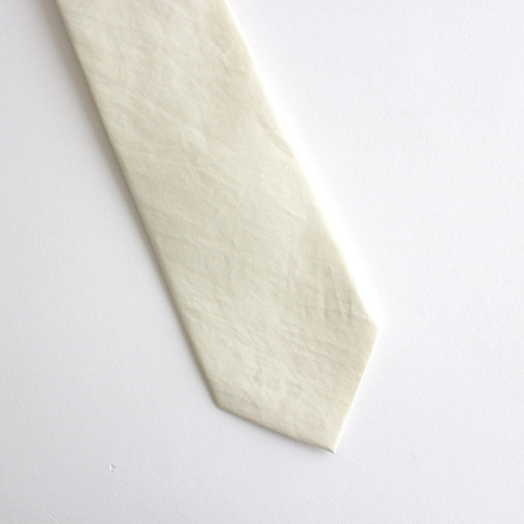 WASHED FINX TWILL TIE #LIGHT YELLOW [A24ST07TN]
